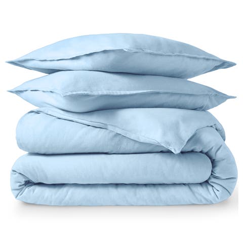 100% Cotton Flannel Duvet Cover & Sham Set