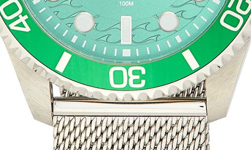 Invicta Pro Diver Auto Mesh Bracelet Watch, 43mm In Metallic
