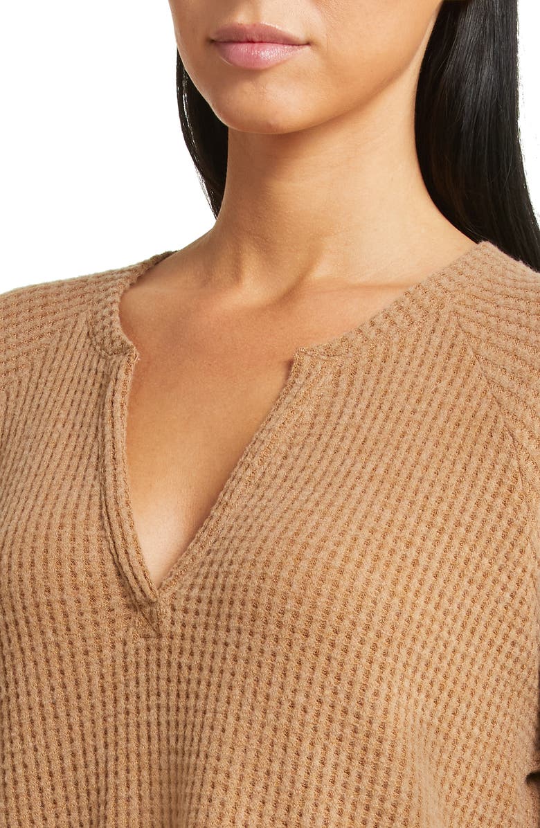 Beyond Yoga Free Style Waffle Knit Pullover, Alternate, color,