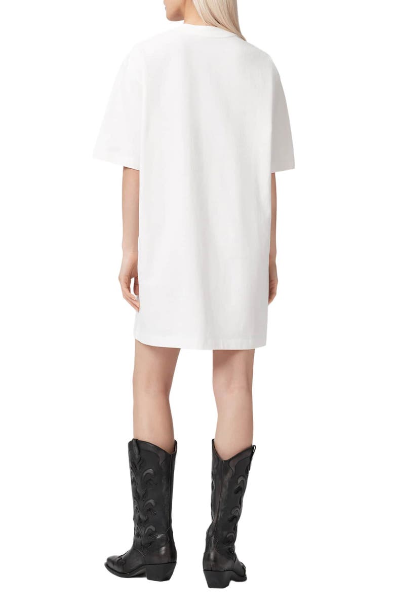 AllSaints Snakehead Graphic T-Shirt Dress, Alternate, color, 