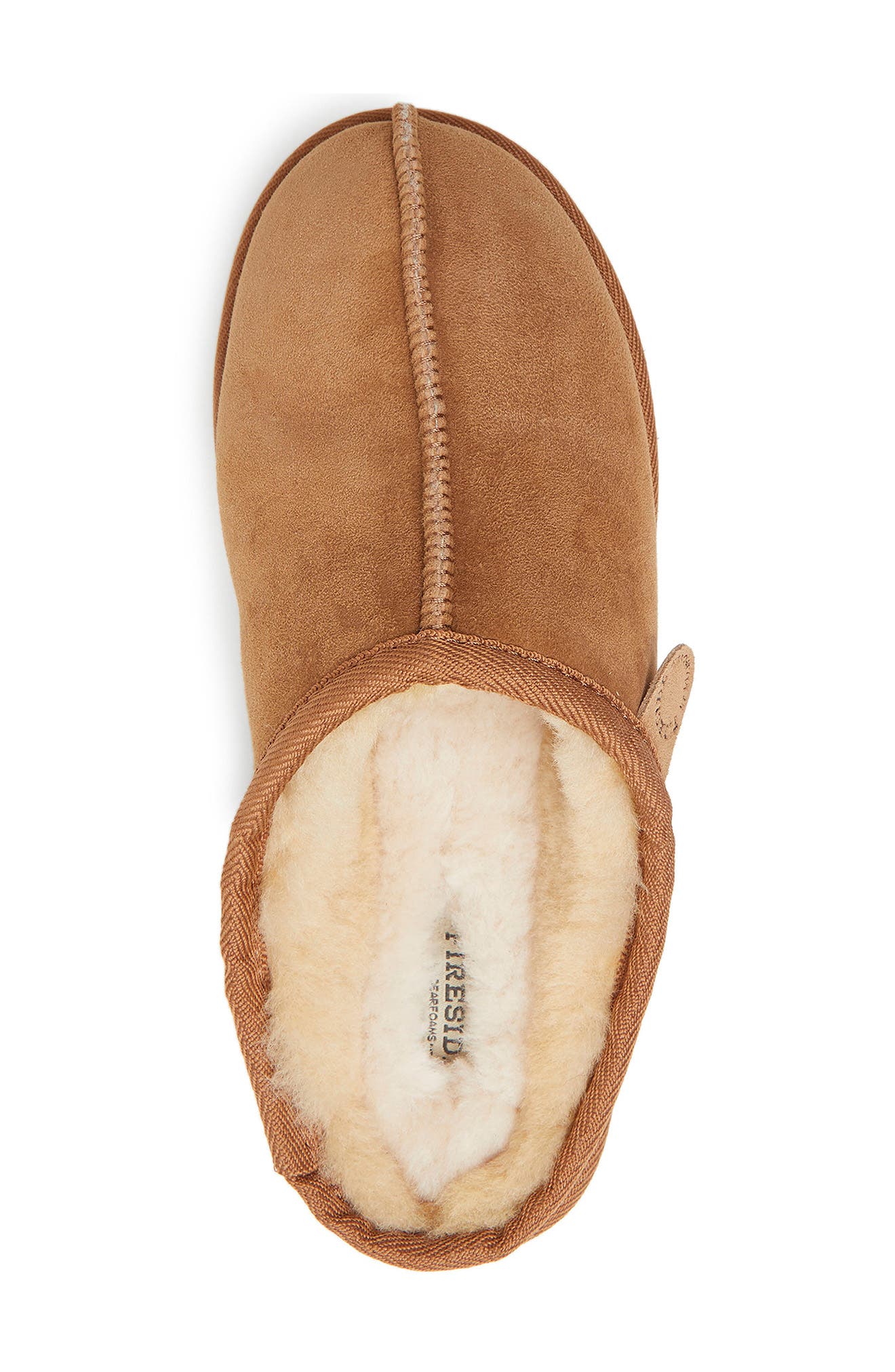 Grafton Genuine Shearling Clog, Alternate, color, CHESTNUT