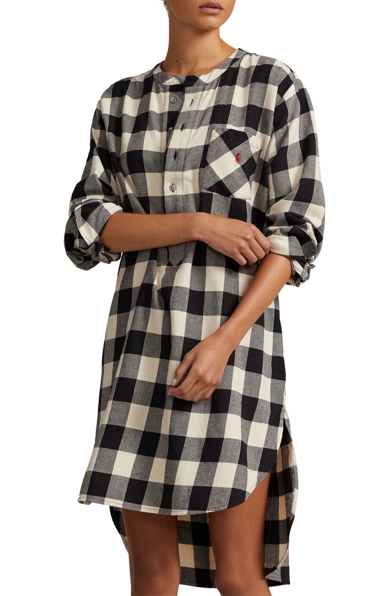 Polo Ralph Lauren Cotton Tunic Sleep Shirt, Alternate, color, 