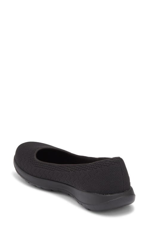 Skechers Go Walk Lite Flat In Black