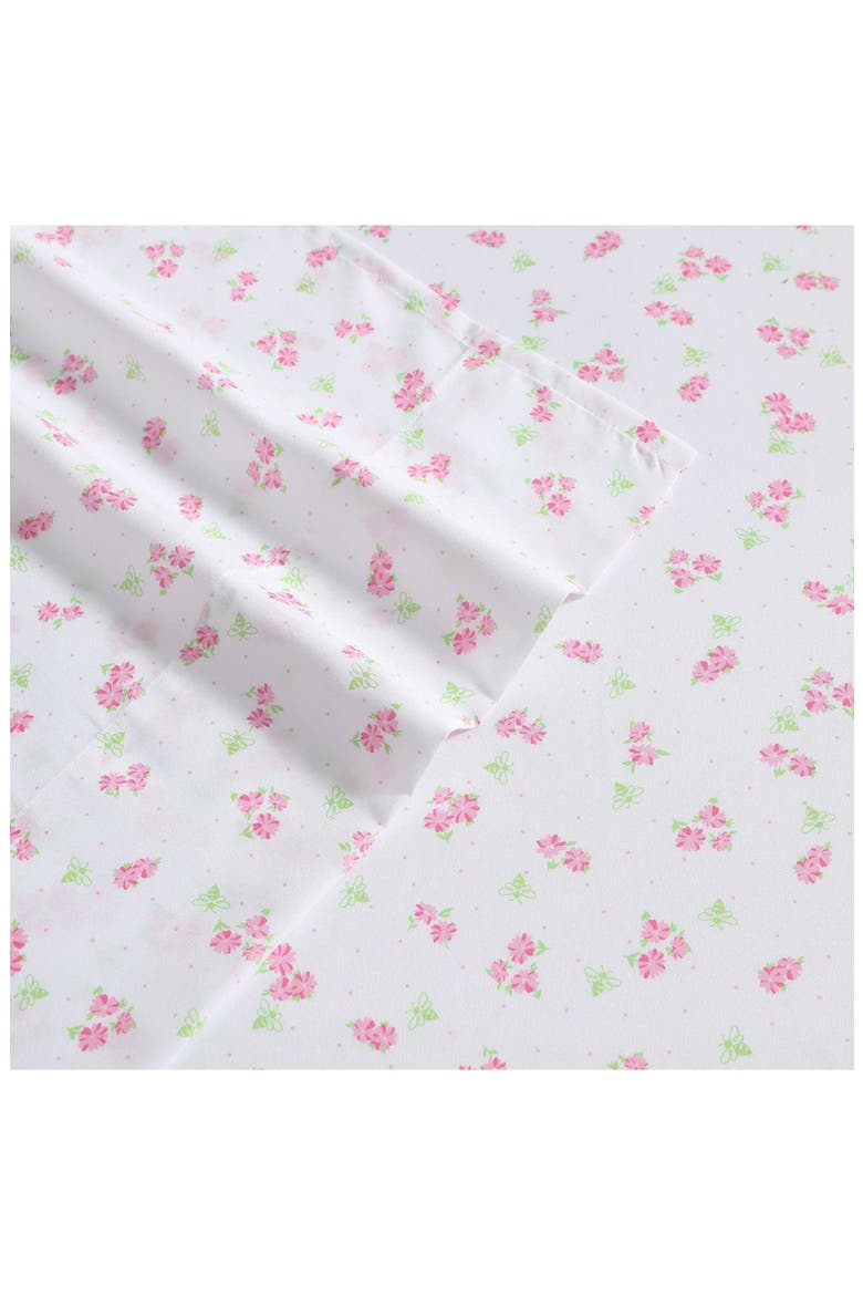 Mae Floral Print Sheet Set, Alternate, color, LT-PASTEL PINK