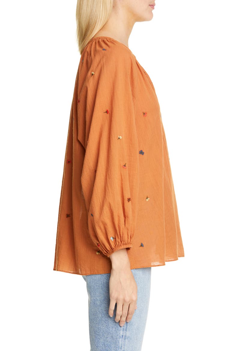 The Derby Embroidered Top, Alternate, color, SPICE