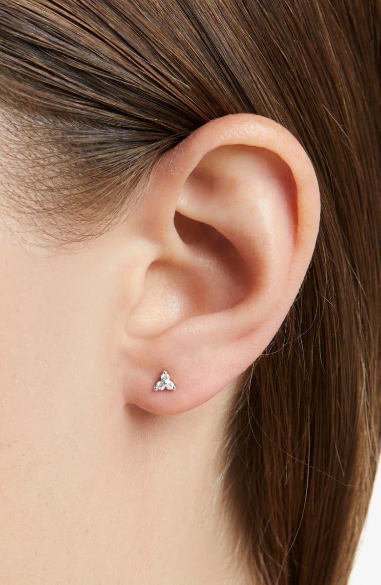 Ana Luisa Small Stud Earring - Zara, Alternate, color, Silver