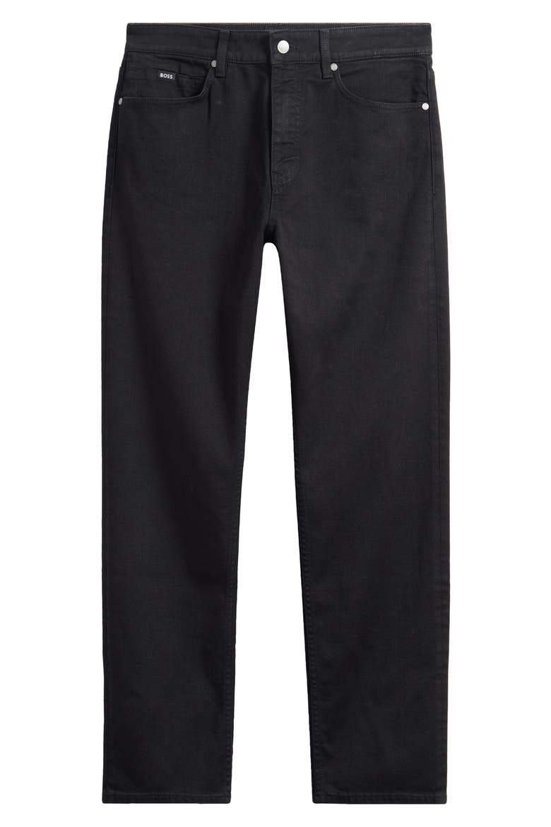 Ogden Straight Leg Jeans, Alternate, color, BLACK