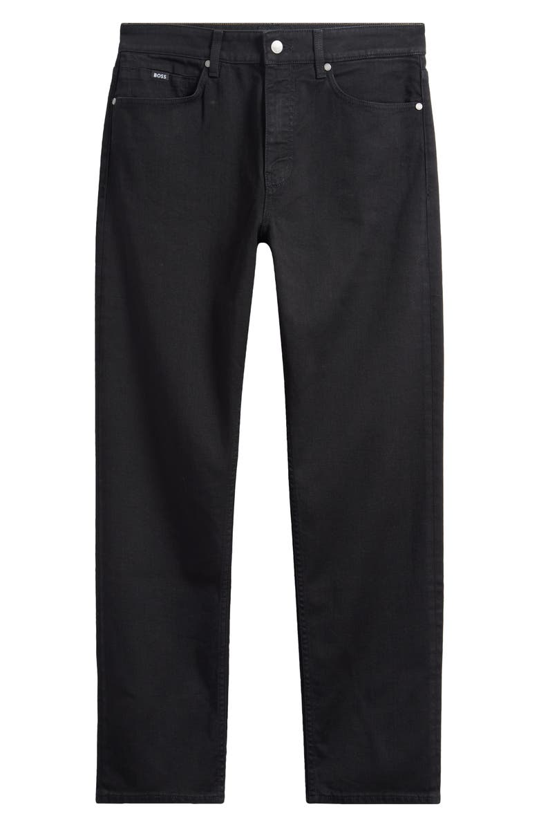 BOSS Ogden Straight Leg Jeans, Alternate, color, Black
