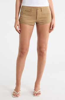R13 Cotton Chino Micro Shorts