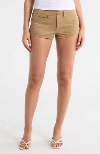 R13 Cotton Chino Micro Shorts
