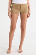R13 Cotton Chino Micro Shorts
