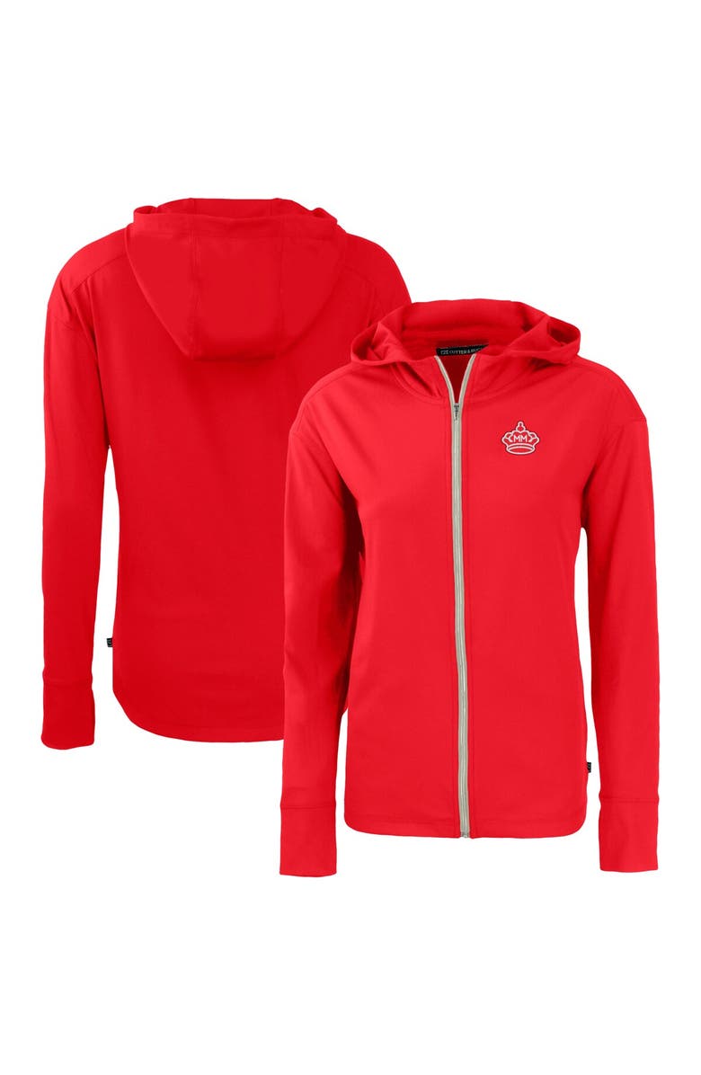 Cutter & Buck Women's Cutter & Buck  Red Miami Marlins City Connect Daybreak Eco Recycled Full-Zip Hoodie, Main, color, 