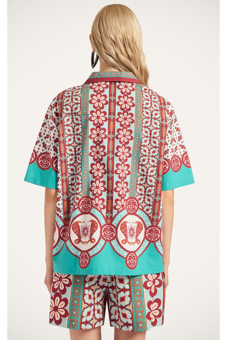 Bowling Shirt Placée, Alternate, color, Pagoda Placée Rust