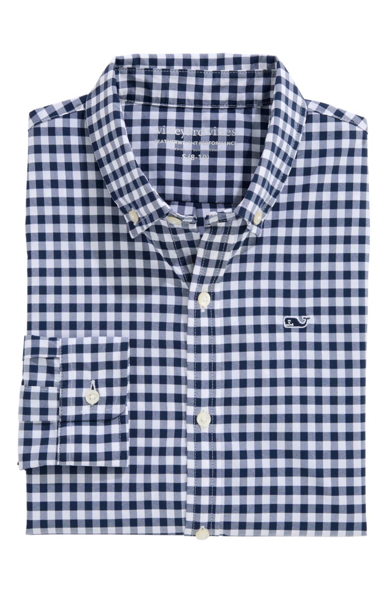 Kids' Tattersall Check Stretch Dress Shirt