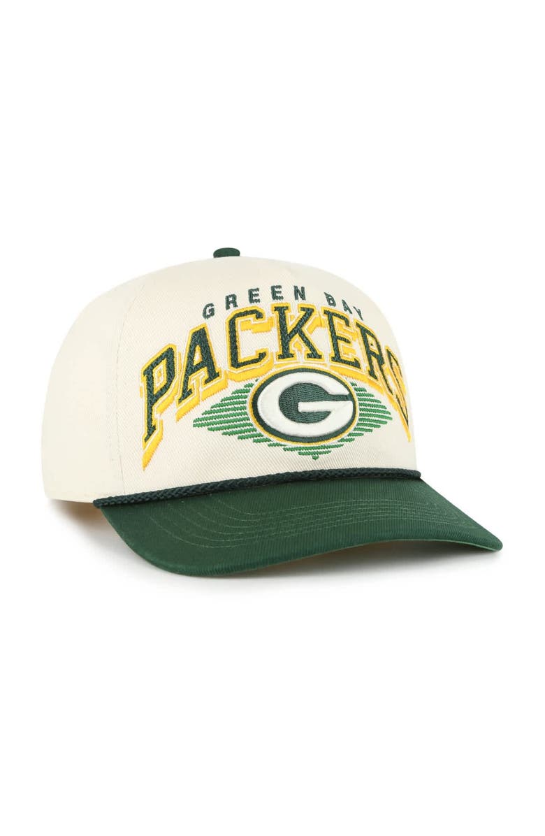 '47 Men's '47 Cream Green Bay Packers Pomona Rope Hitch Adjustable Hat, Alternate, color, Cream