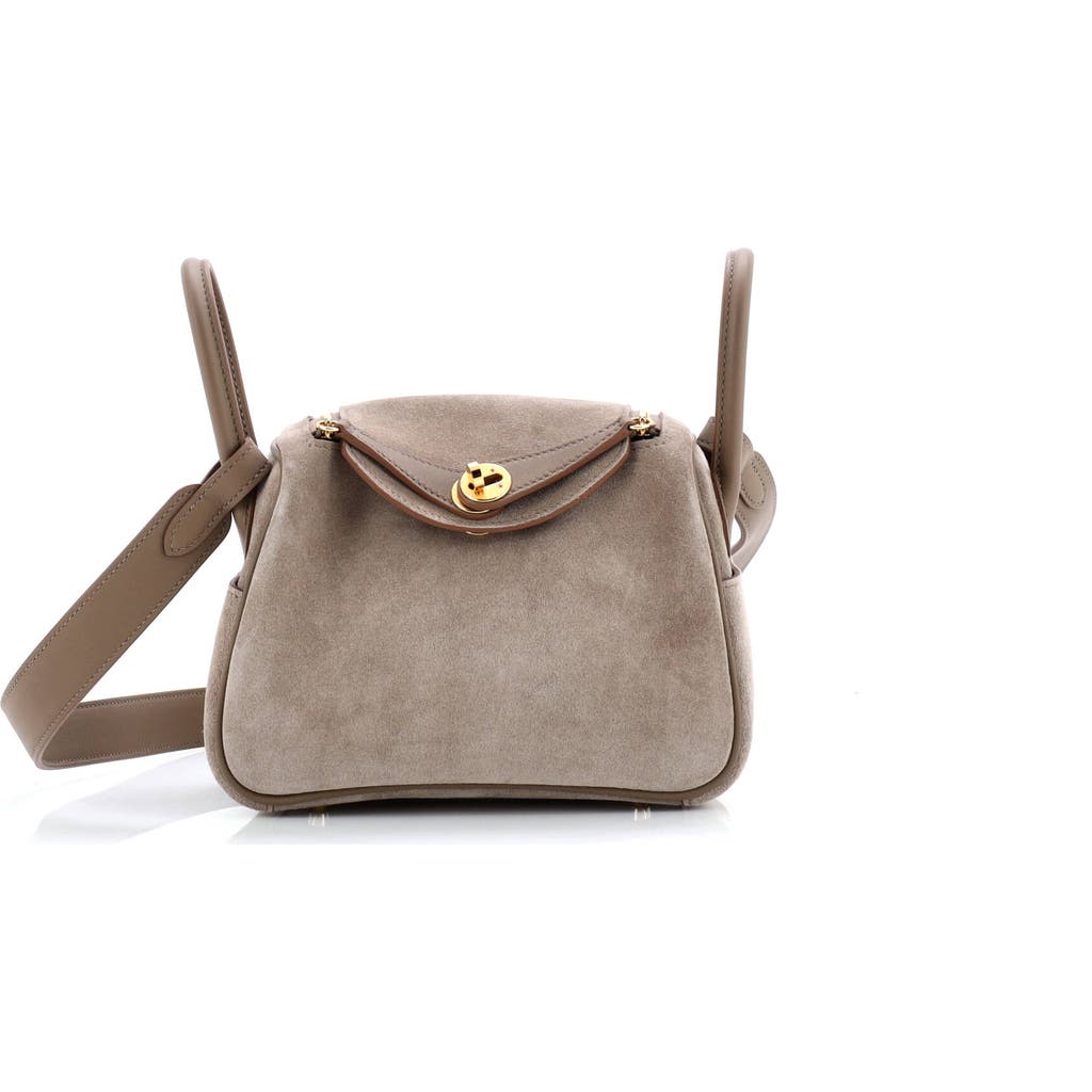 Pre-owned Hermes Hermes Lindy Bag Grizzly And Swift Mini
