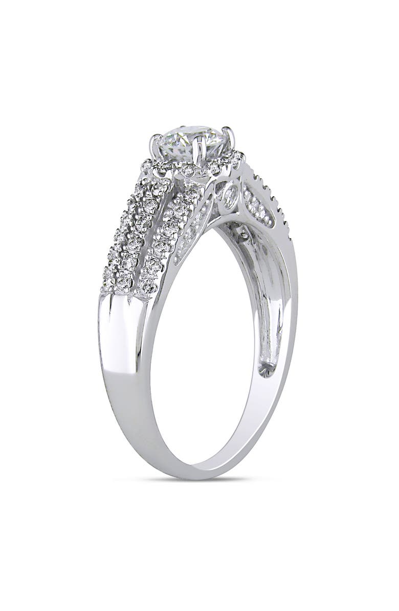 Julianna B. Diamond Split-Shank Engagement Ring 14k, Alternate, color, 14K White Gold