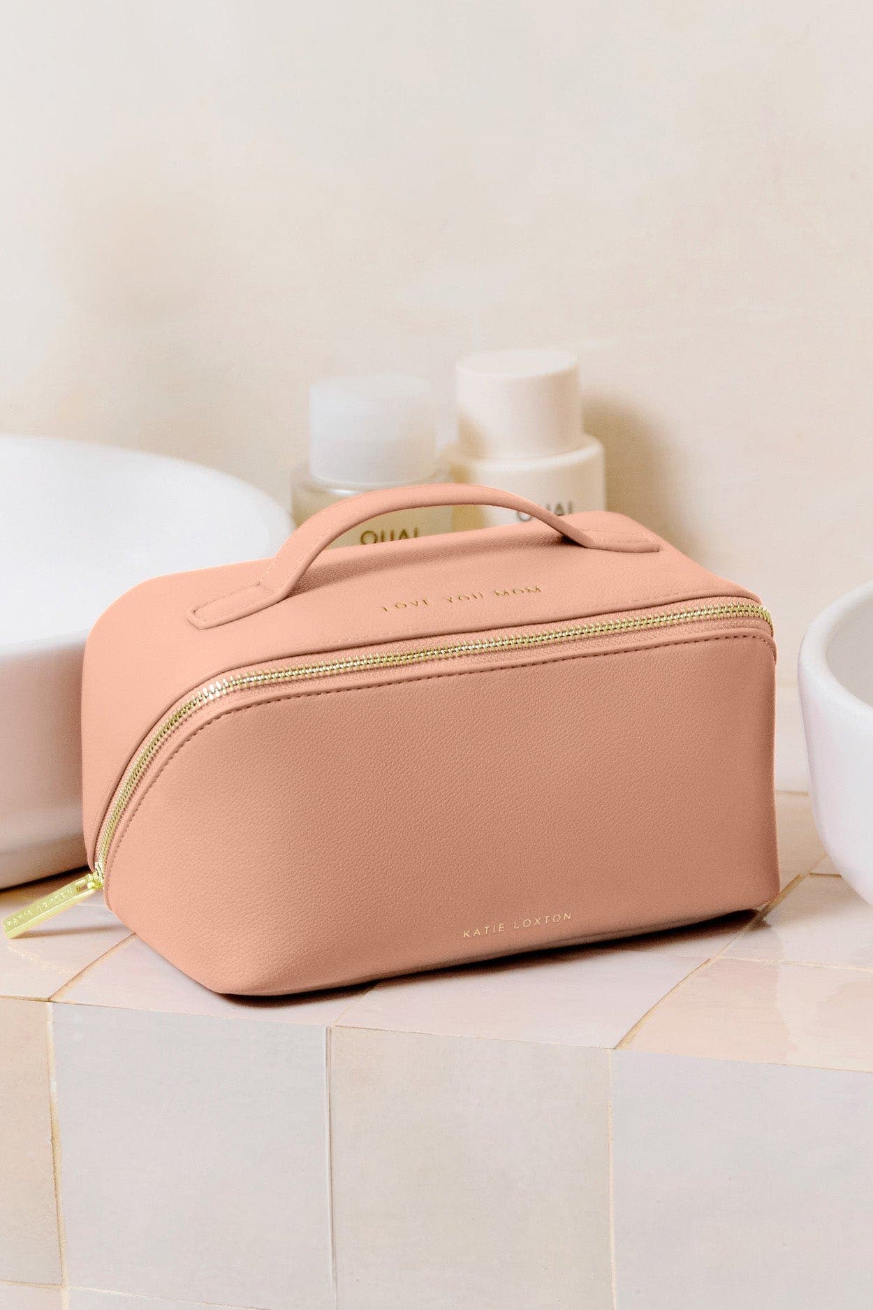 Medium Make Up and Toiletry Bag, Alternate, color, Peony Blush