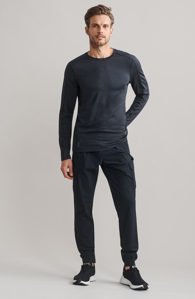 Rhone Invictus Long Sleeve Training T-Shirt, Alternate, color, Black