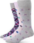 Lorenzo Uomo 3-Pack Assorted Dress Socks
