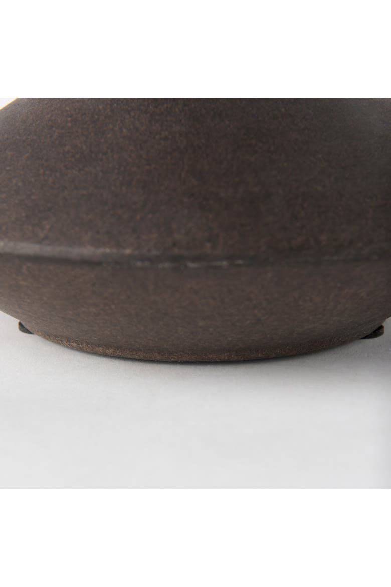 Rylee Ceramic Vase, Alternate, color, Brown
