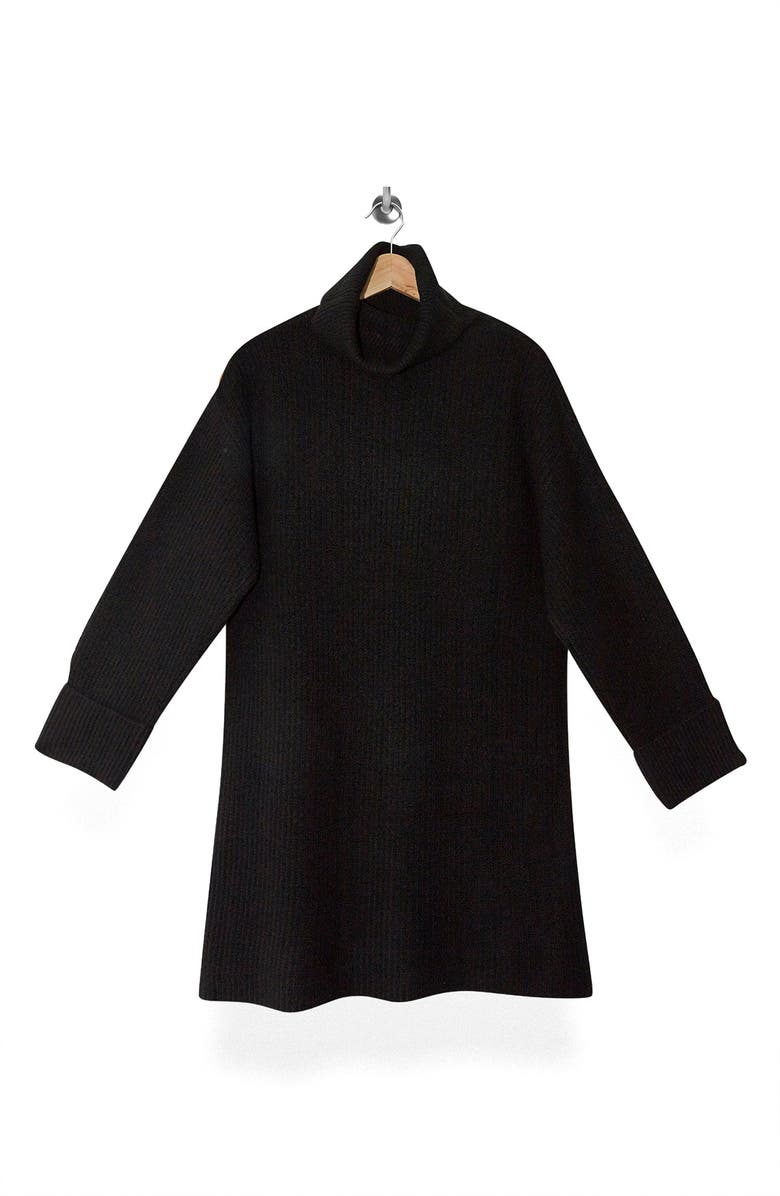 Topshop Funnel Neck Sweater Dress, Alternate, color,