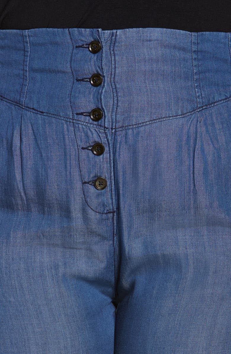 Standards & Practices Wide Leg Pants, Alternate, color, Dark Indigo