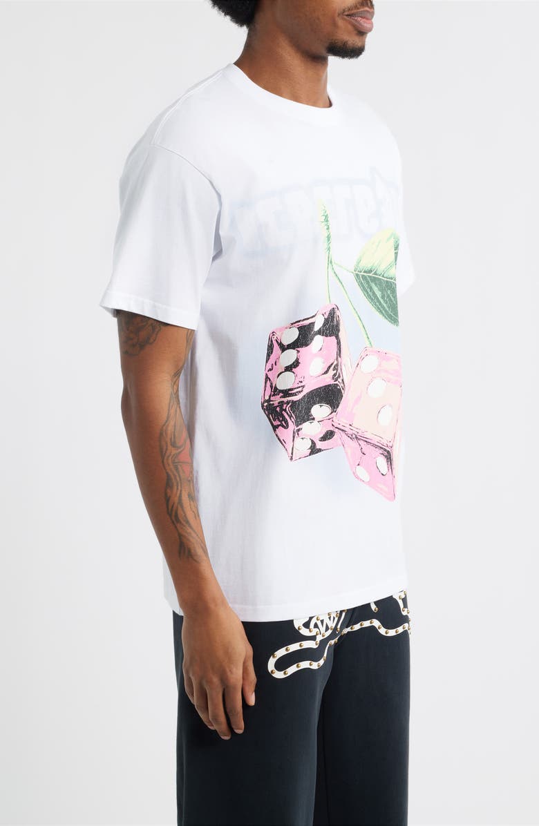 ICECREAM Cherries Cotton Graphic T-Shirt, Alternate, color, White