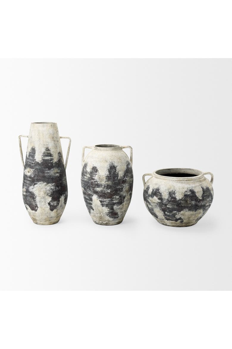 Boscia Double Ear Floor Vase, Alternate, color, White