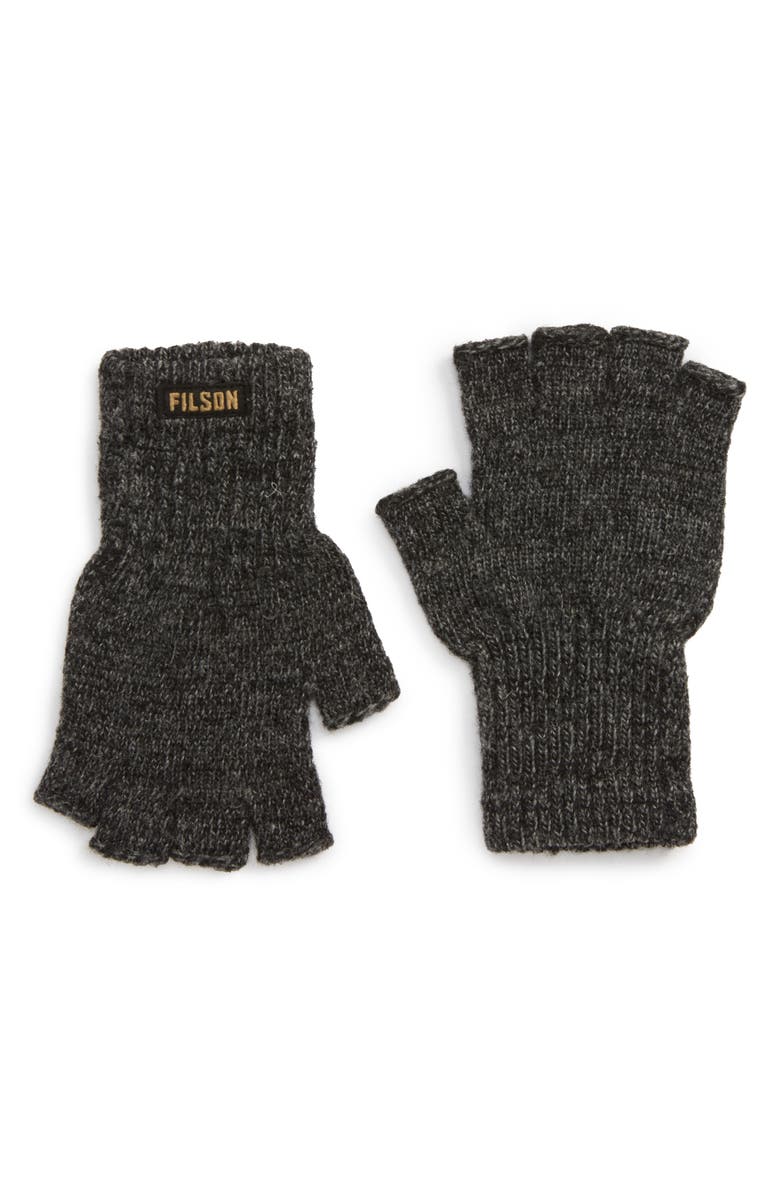 Filson Fingerless Wool Blend Knit Gloves, Main, color, 