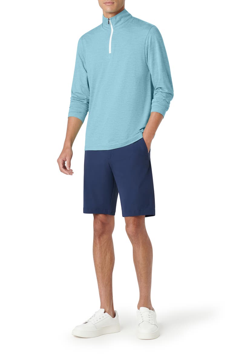 Quarter Zip Performance Pullover, Alternate, color, AQUA