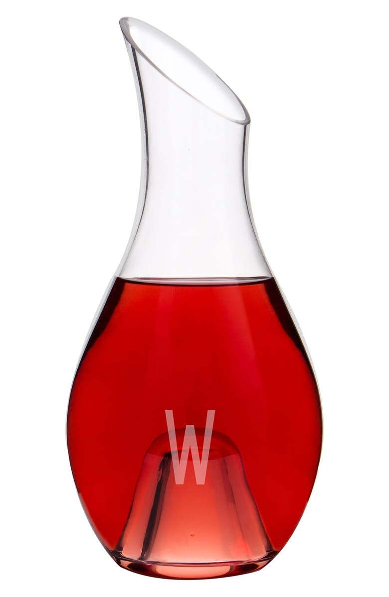 Cathy's Concepts Monogram Aerating Wine Decanter, Alternate, color,