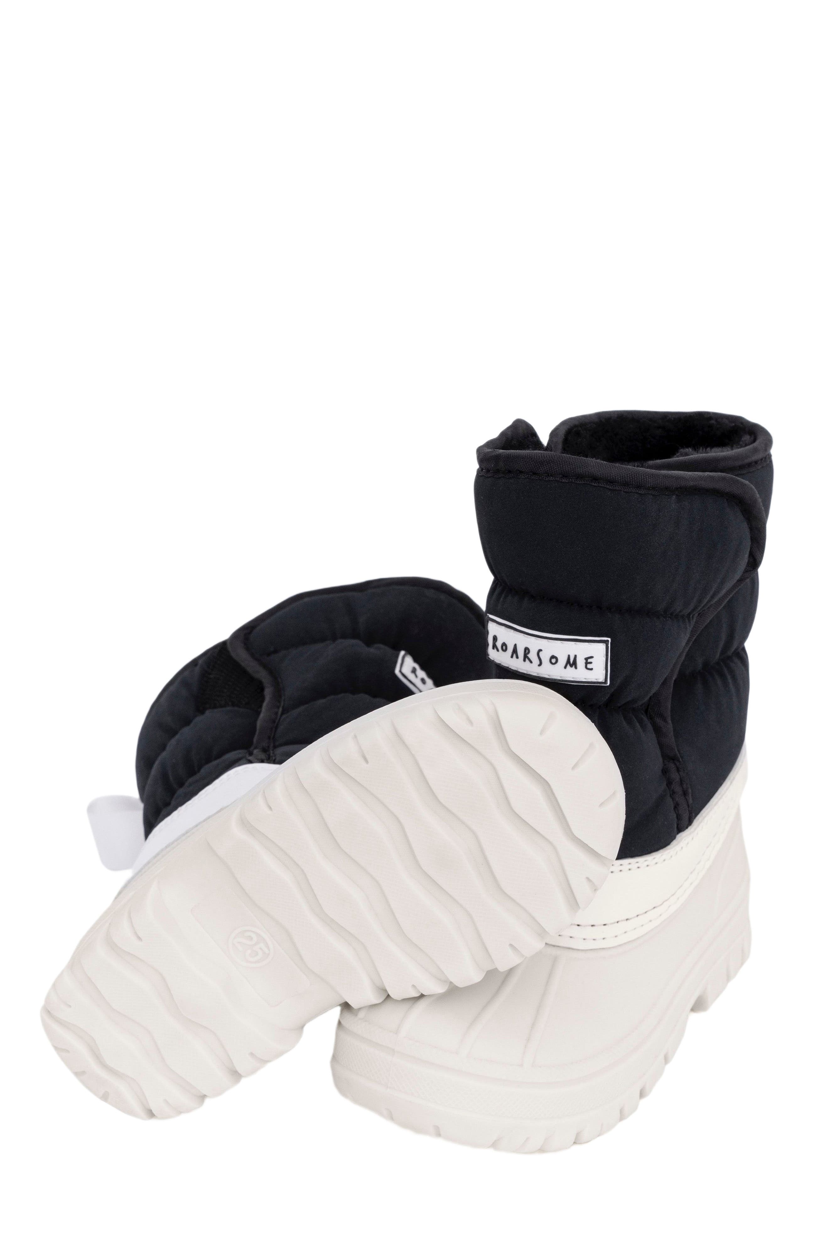 Roarsome Kids Snow Boots, Alternate, color, Black