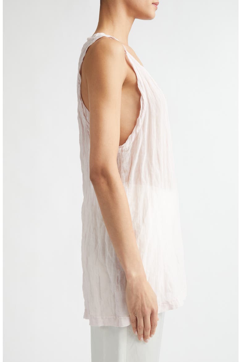 Crinkled Cotton Blend Gauze Tank, Alternate, color, BLOOM