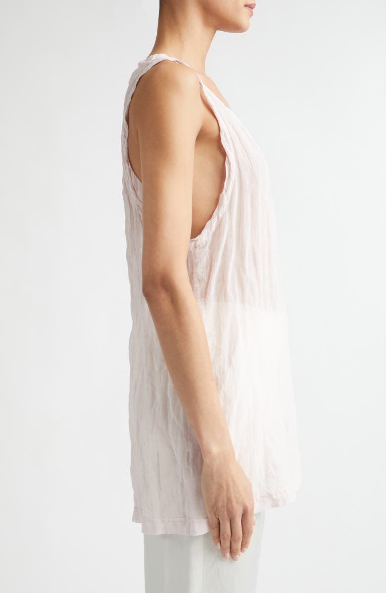 TOTEME Crinkled Cotton Blend Gauze Tank, Alternate, color, Bloom