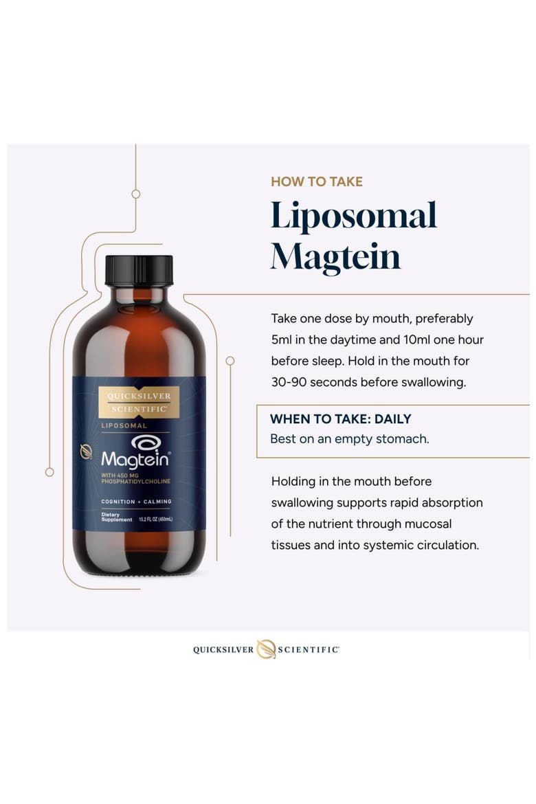 Liposomal Magtein Magnesium L-Threonate Supplement, Alternate, color, None