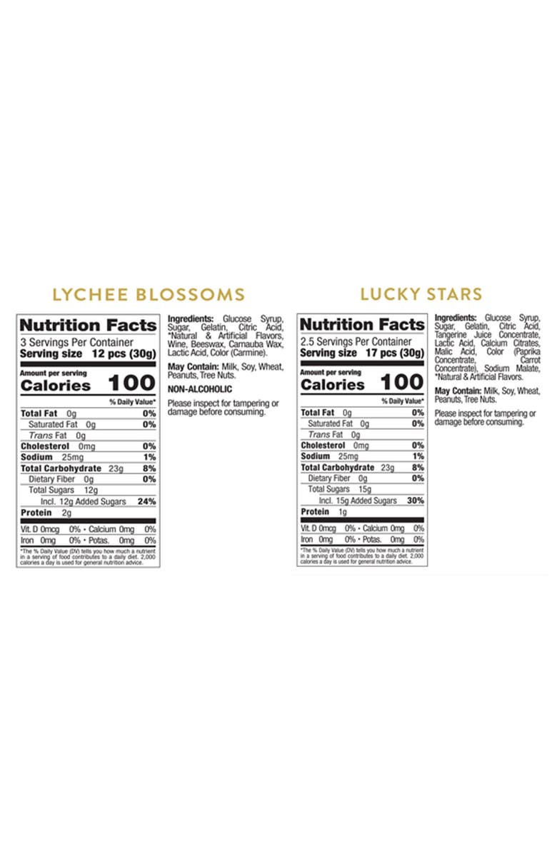 sugarfina Lucky Lantern 2-Piece Candy Bento Box, Alternate, color, Red Multi