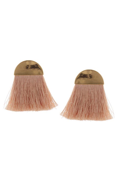 Sabina Cotton Thread Statement Earrings