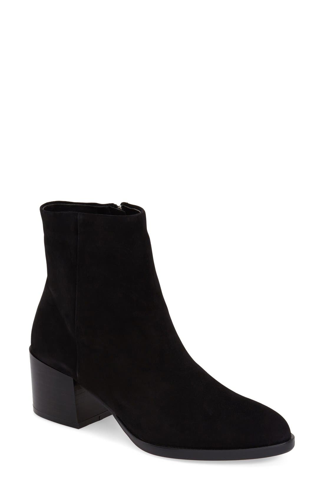 'Joey' Bootie (Women), Main, color, BLACK SUEDE