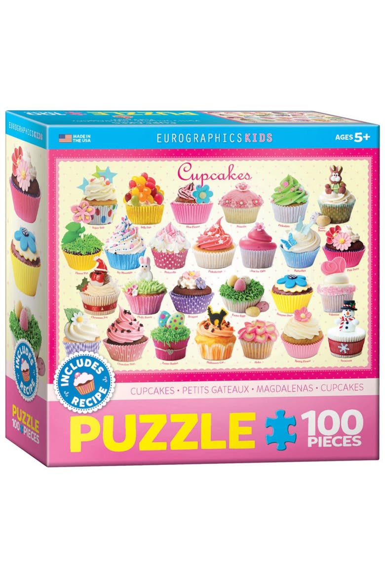 Cupcakes 100 Piece Puzzle, Main, color, Multicolored
