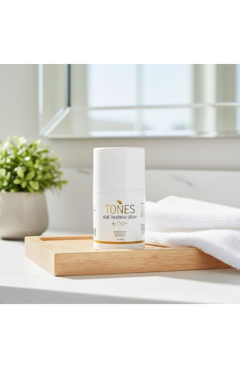 TONES by Cocoa Acne Treatment Cream with Benzoyl Peroxide 29.5ml, Alternate, color, 