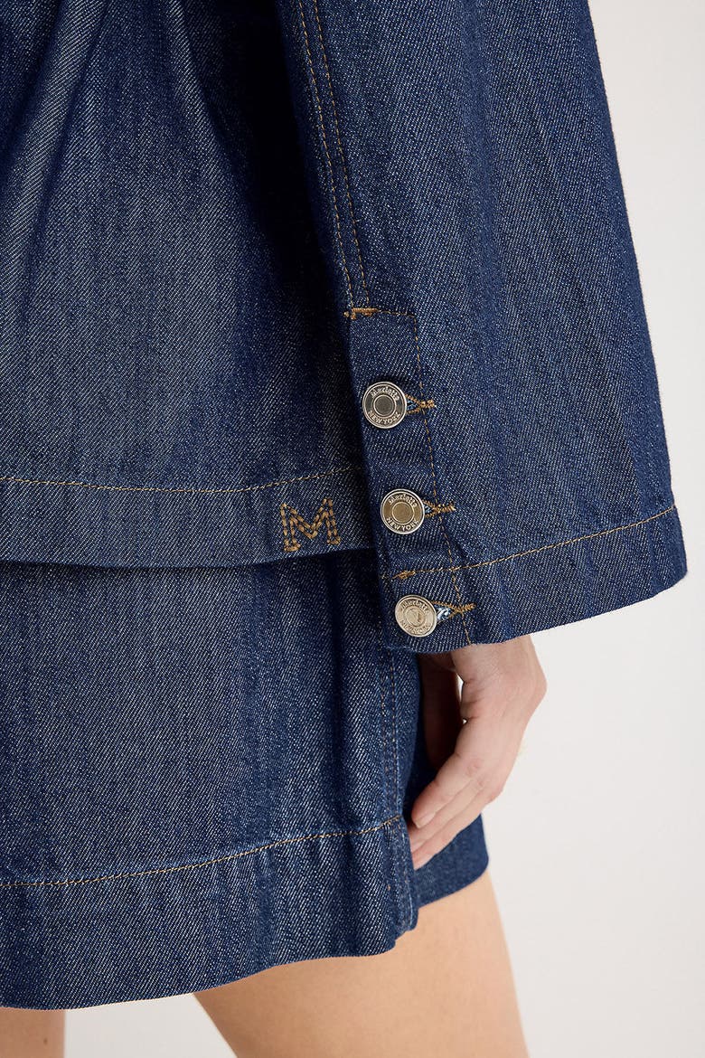 Elora Jacket, Alternate, color, Dark Blue Wash