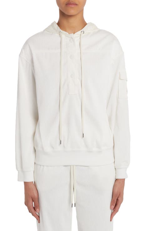 Stretch Corduroy Popover Hoodie