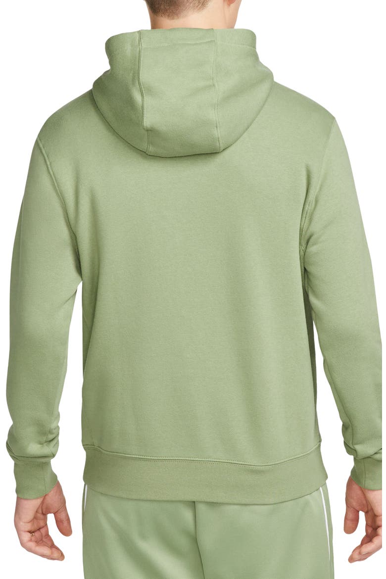 Sportswear Club Hoodie, Alternate, color, 386 OILGRN/WHITE