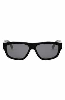 Diagonal 56mm Geometric Sunglasses