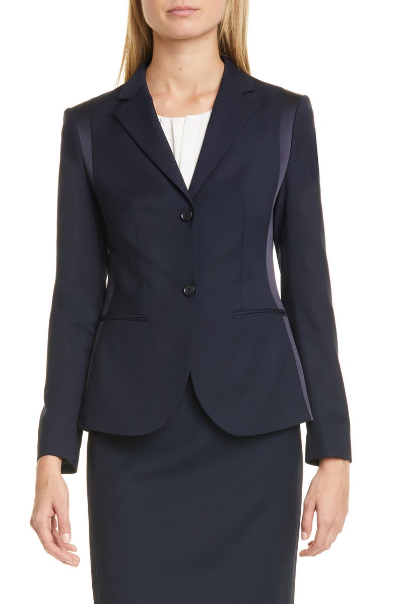 BOSS Jatemisa Stretch Wool Jacket, Main, color, 