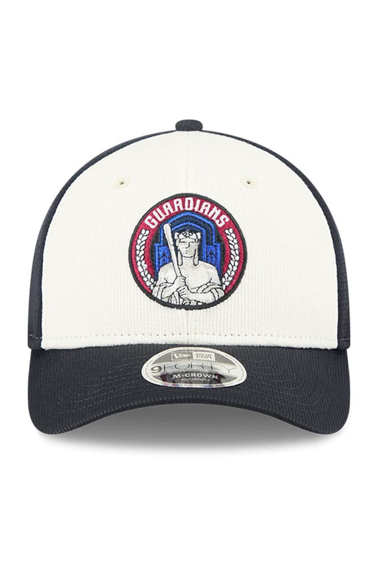 New Era Men's New Era Navy/White Cleveland Guardians City Connect Batting Practice 9FORTY M-Crown Adjustable Hat, Alternate, color, 