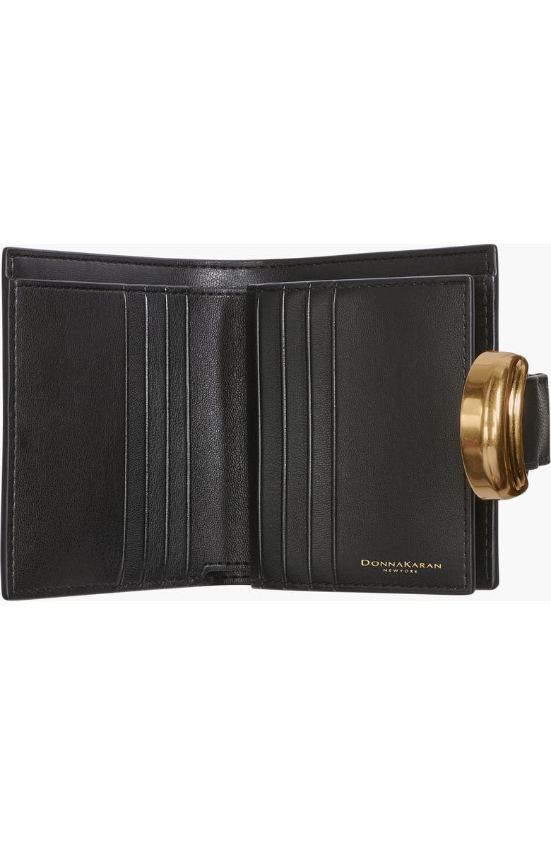 Donna Karan New York Valley Stream Small Wallet, Alternate, color, Black/Gold