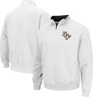 COLOSSEUM Men's Colosseum White UCF Knights Tortugas Logo Quarter-Zip Pullover Jacket