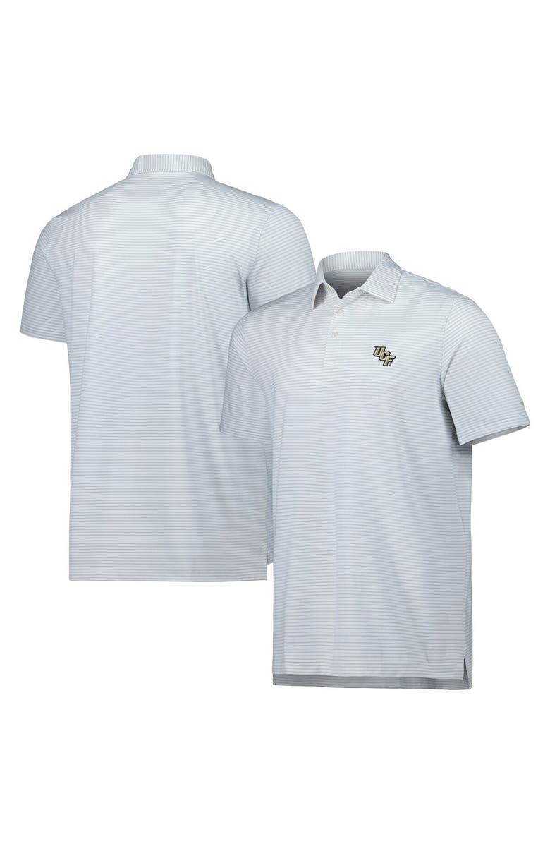 vineyard vines Men's Vineyard Vines Gray UCF Knights Bradley Stripe Sankaty Polo, Main, color,